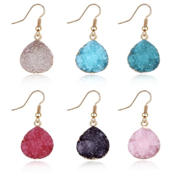 Faux Druzy Earrings - Picture 4 of 6